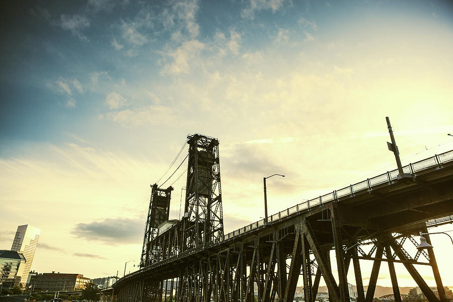 Broadway Steel Bridge To Portland Photograph by Ryanjlane