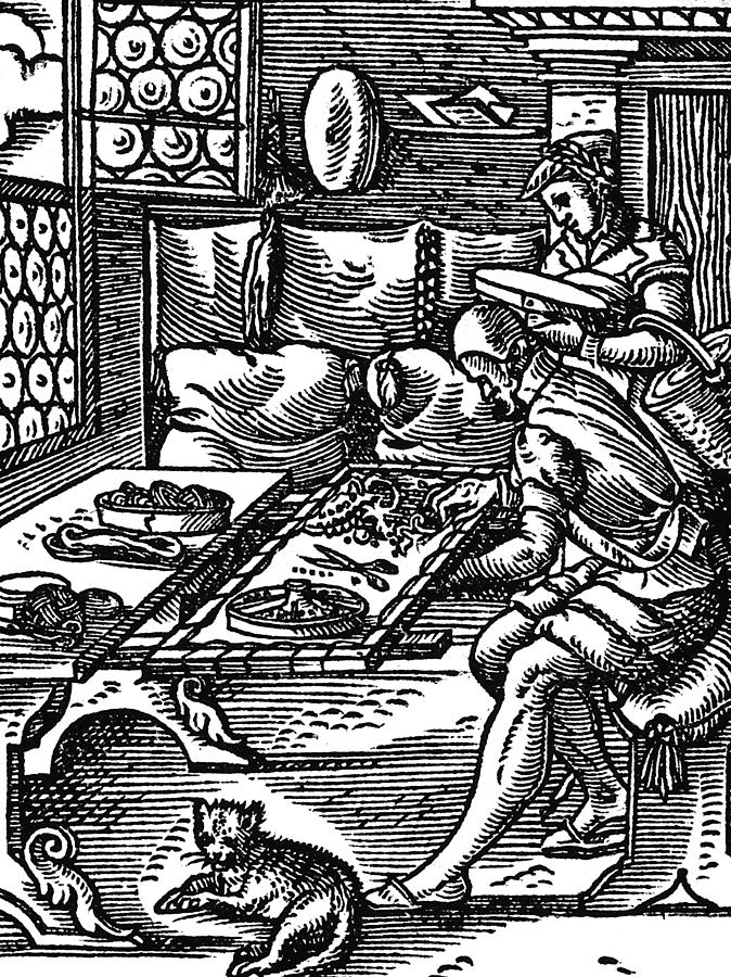 Brocade Makers, 1568 Photograph by Science Source