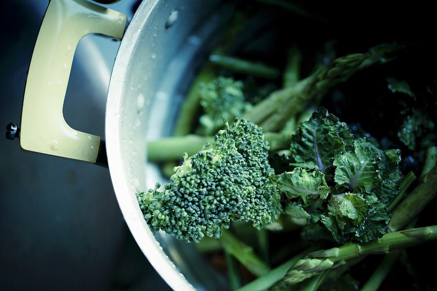 Broccoli And Asparagus Photograph by Artfeeder