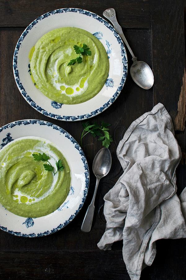 Broccoli Soup With Parsley Photograph by Justina Ramanauskiene