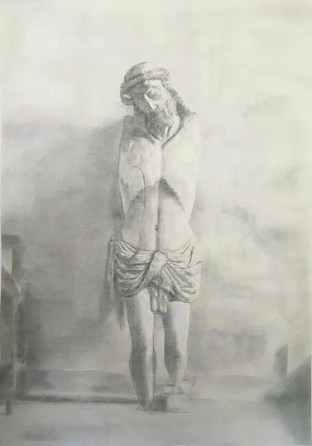 Broken Christ Drawing by Paez ANTONIO