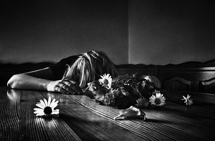 Flower Photograph - Broken Flowers by Samanta