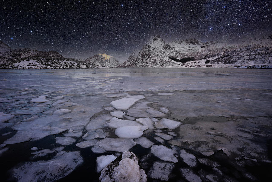 Lofoten Photograph - Broken Ice by Carmenvillar