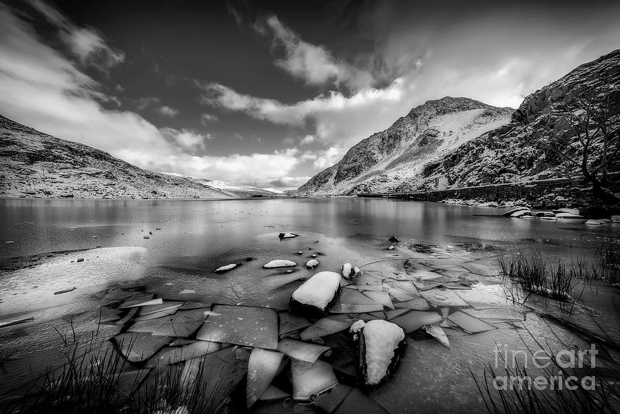 Lake Ice Snowdonia Photograph by Adrian Evans
