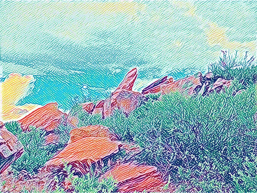 Broken Rock Digital Art by Peter Cochran Fine Art America
