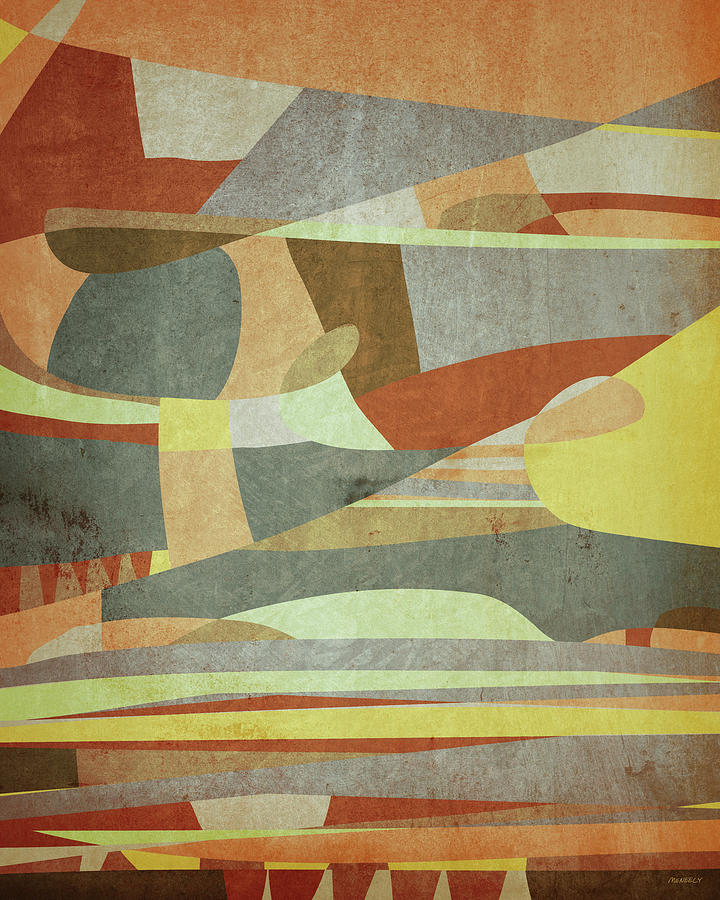 Abstract Mixed Media - Broken Sky Abstract by Dan Meneely