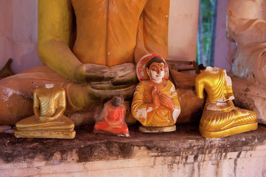 Broken Statue Of Buddha In Kumarakanda Vihara Temple, Dodanduwa ...