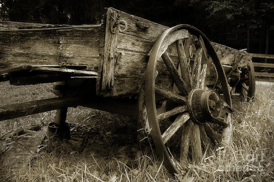 Broken Wagon Photograph by Mike Eingle