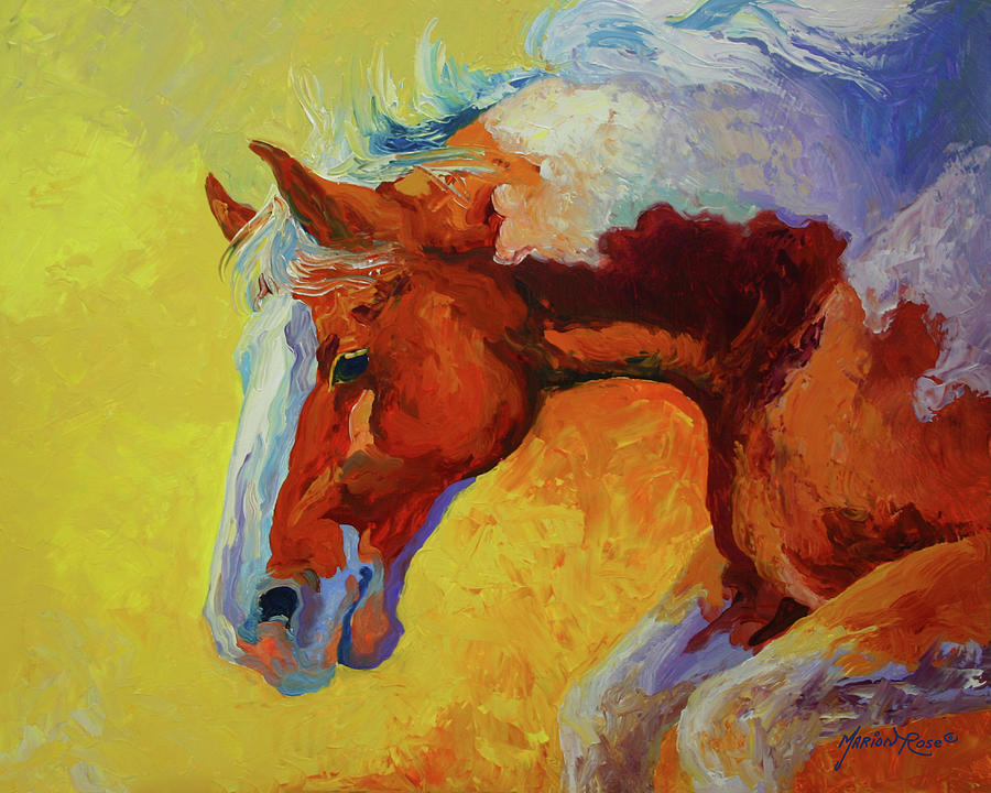 Bronc Painting by Marion Rose - Fine Art America