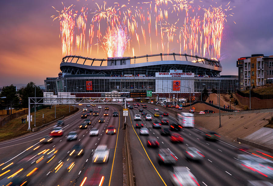 Transportation Photograph - Broncos Win Afc Championship Game 2016 by Darren White Photography