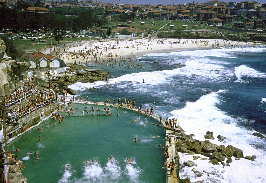 Bronte Beach And Rock Pool Photograph by John Dominis