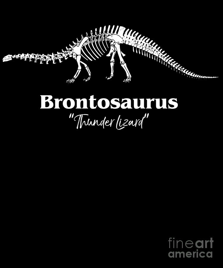 Brontosaurus Thunder Lizard Digital Art by Flippin Sweet Gear