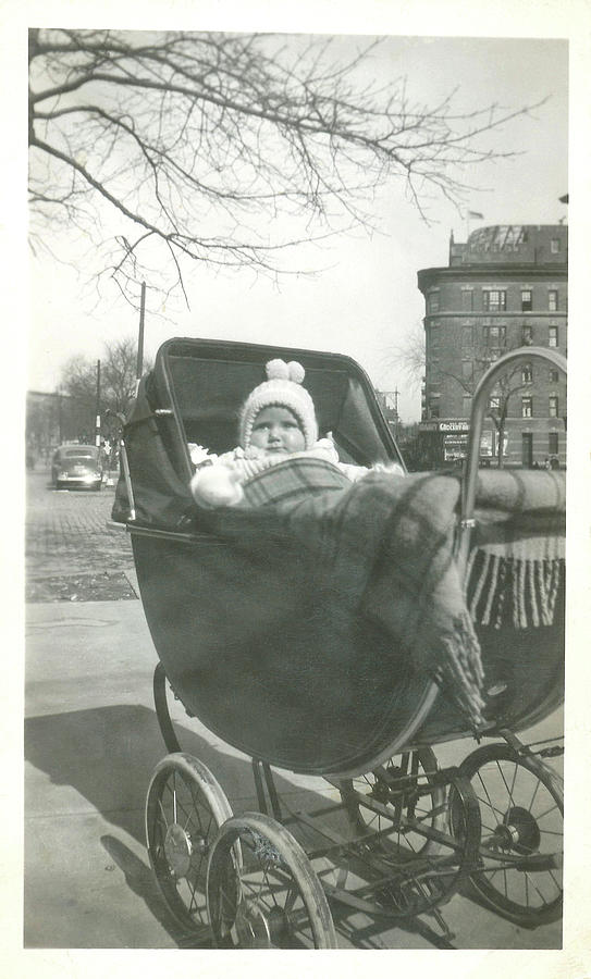 Vintage Photograph - BRONX BABY circa 1940 by JAMART Photography