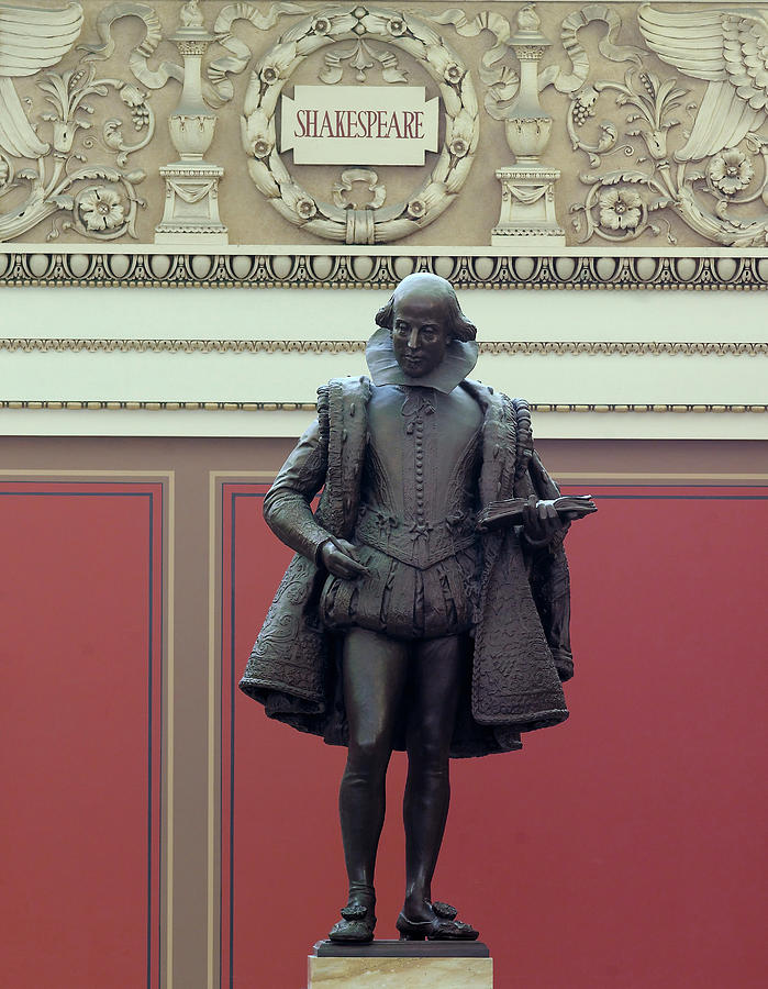 Bronze Sculpture of William Shakespeare Painting by Unknown
