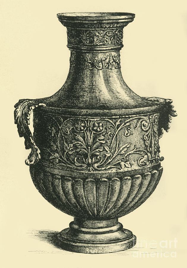 Bronze Vase Drawing by Print Collector
