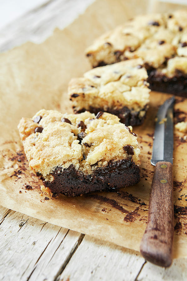Brookies brownies With Crispy Cookie Crust Photograph by Jennifer Braun