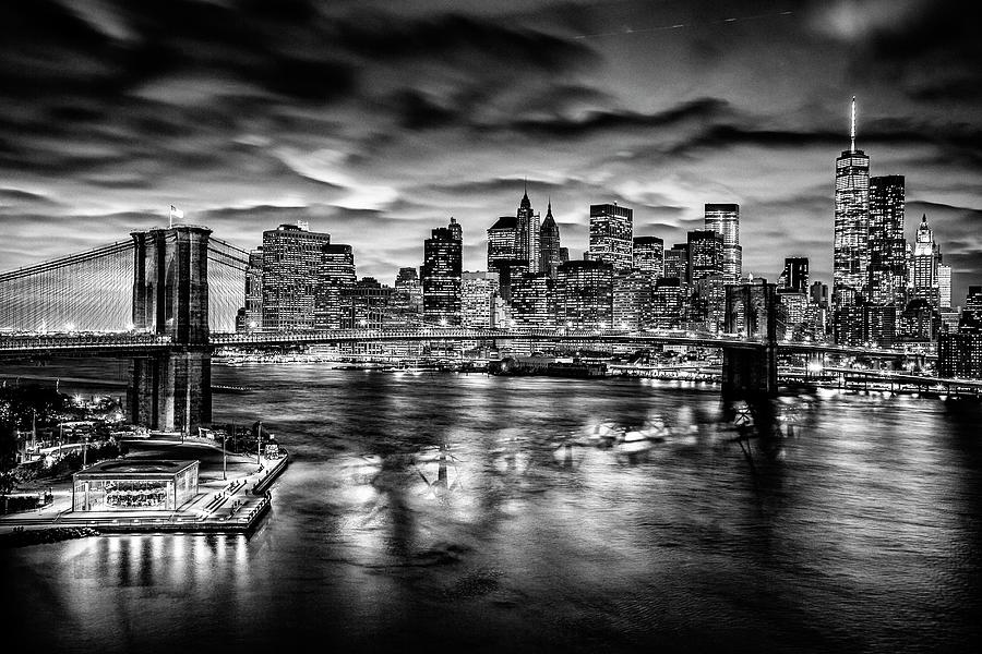 Brooklyn Bridge & Skyline, Nyc Digital Art by Antonino Bartuccio Brooklyn Bridge & Skyline, Nyc Digital Art by Antonino Bartuccio