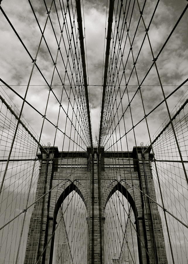 Brooklyn Bridge Photograph by Adrian Hopkins