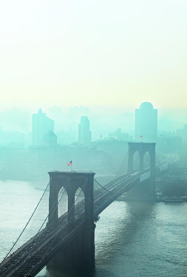Brooklyn Bridge At Dawn Photograph by Johner Images