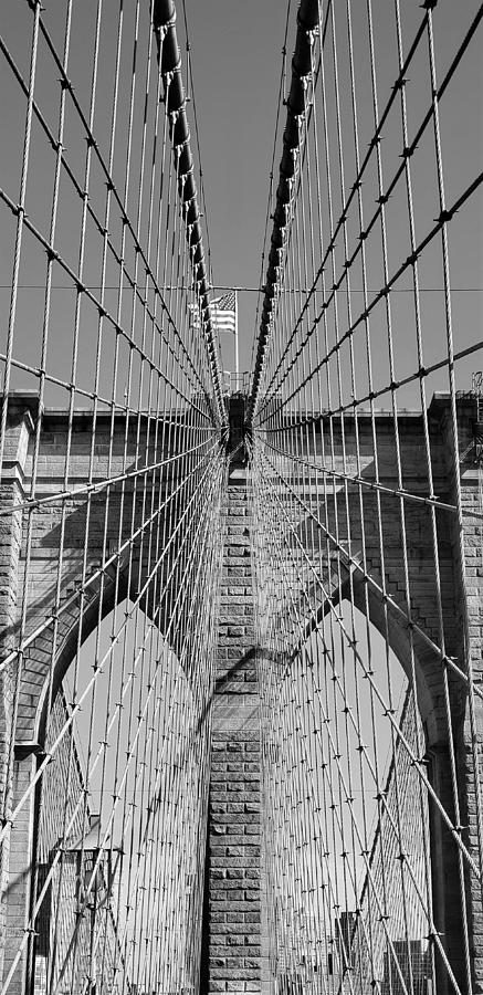 Brooklyn Bridge B W 13 Photograph by Rob Hans
