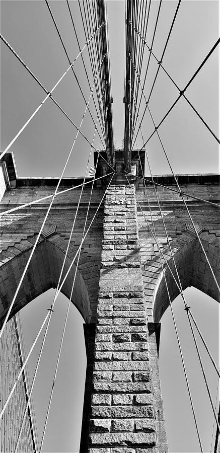 Brooklyn Bridge B W 27 Photograph by Rob Hans