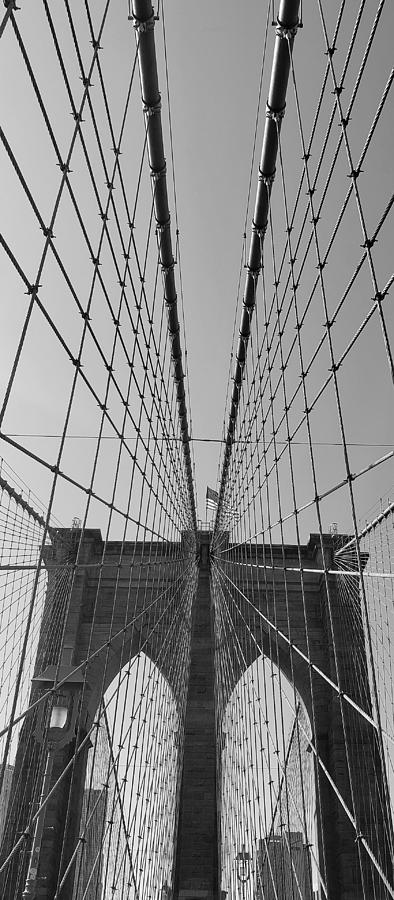 Brooklyn Bridge B W 61 Photograph by Rob Hans