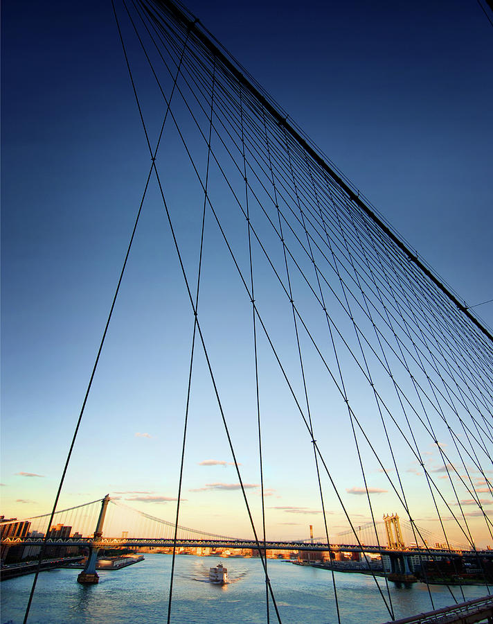 Brooklyn Bridge Cables Photograph by © Rick Elkins