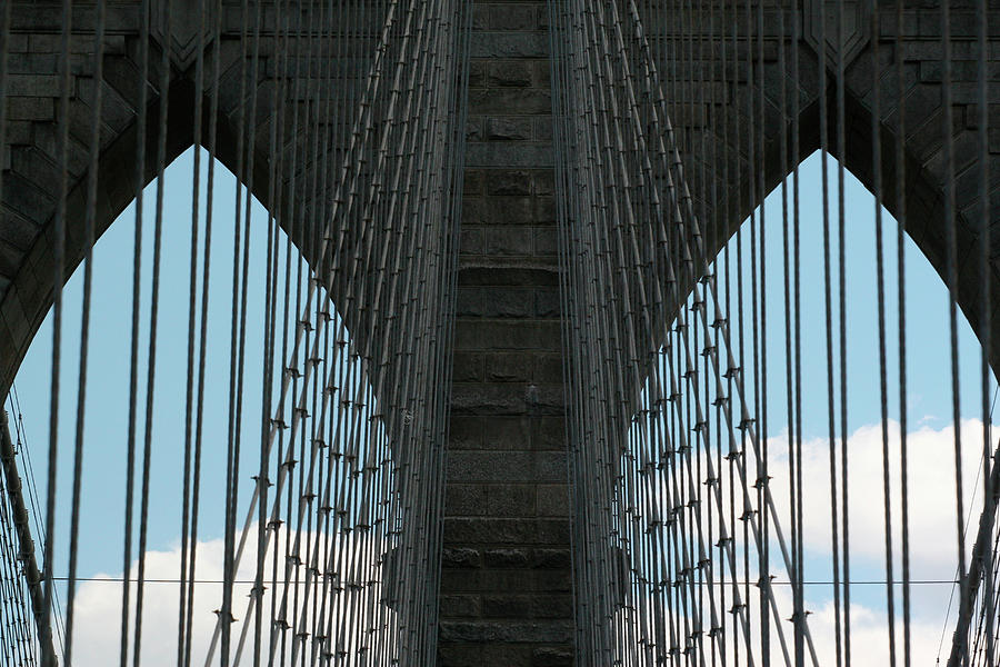 Brooklyn Bridge Photograph - Brooklyn Bridge Cables by Robert Goldwitz Brooklyn Bridge Photograph - Brooklyn Bridge Cables by Robert Goldwitz