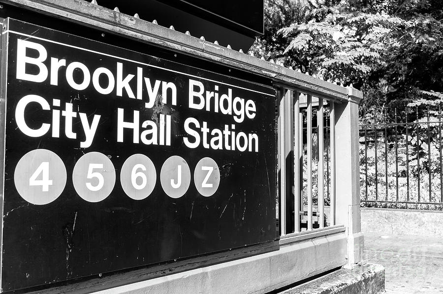 Brooklyn Bridge City Hall Station New York City Photograph by John Rizzuto