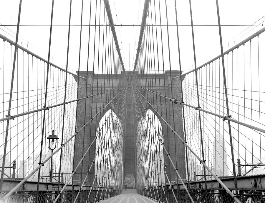 Brooklyn Bridge Completed In 1883, Is Photograph by New York Daily News Archive