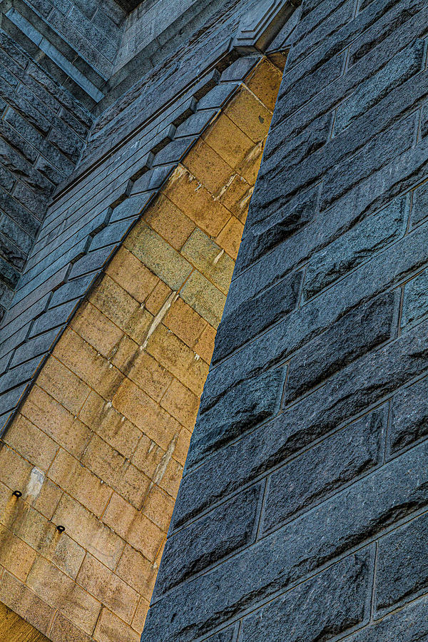 Brooklyn Bridge detail color Photograph by David Smith