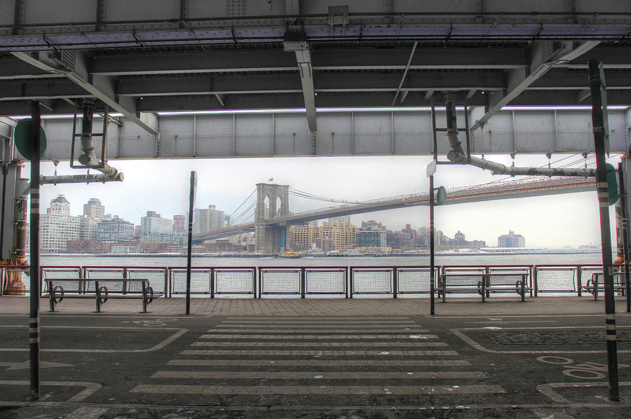 Brick Photograph - Brooklyn Bridge Fdr by Robert Goldwitz