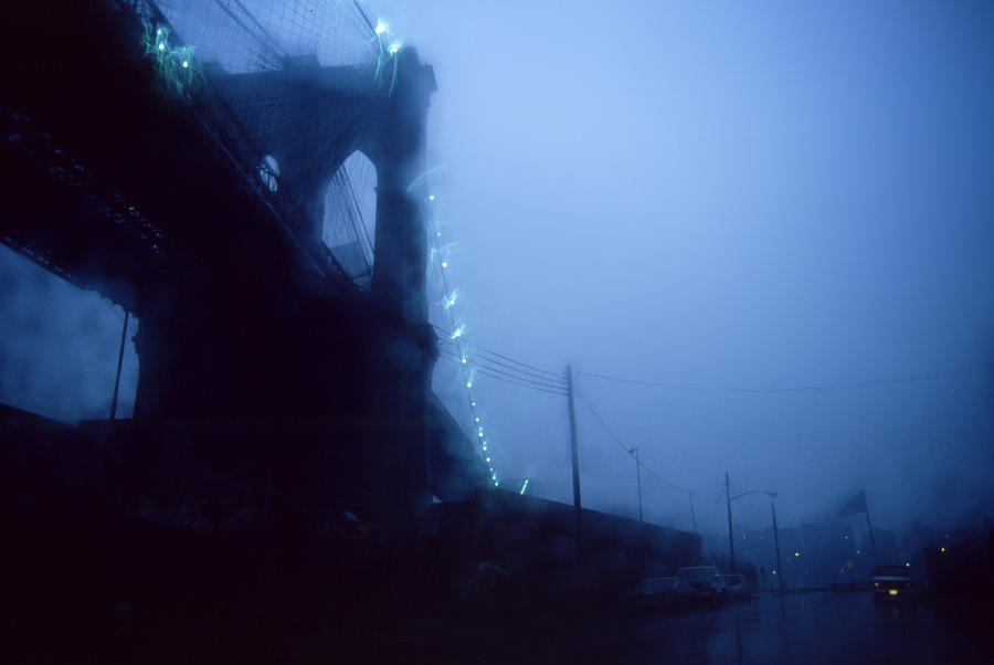 Brooklyn Bridge in the Rain #1 Photograph by Dimitris Sivyllis