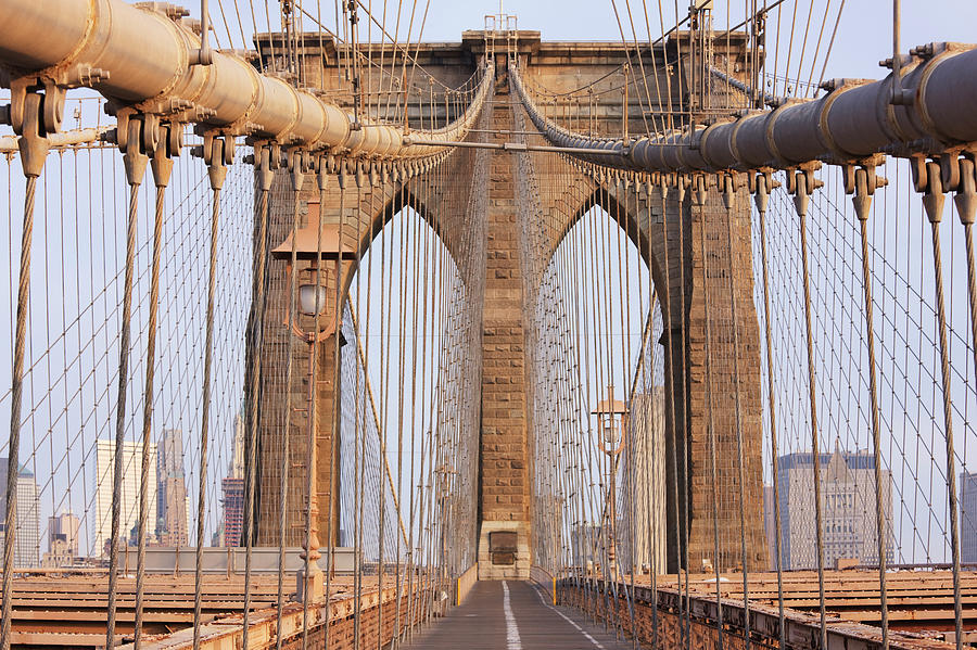 Brooklyn Bridge, New York City Photograph by Fraser Hall