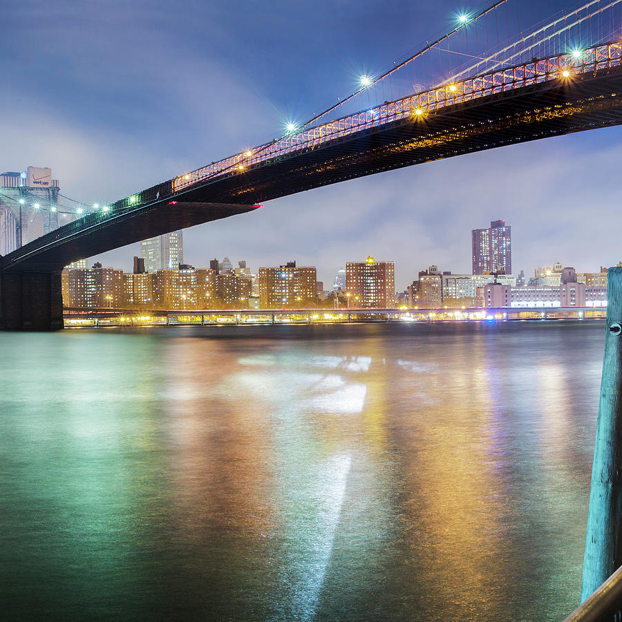 Still Life Photograph - Brooklyn Bridge Pano 2 2 Of 3 by Moises Levy