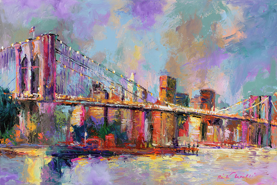 Brooklyn Bridge Painting - Brooklyn Bridge by Richard Wallich