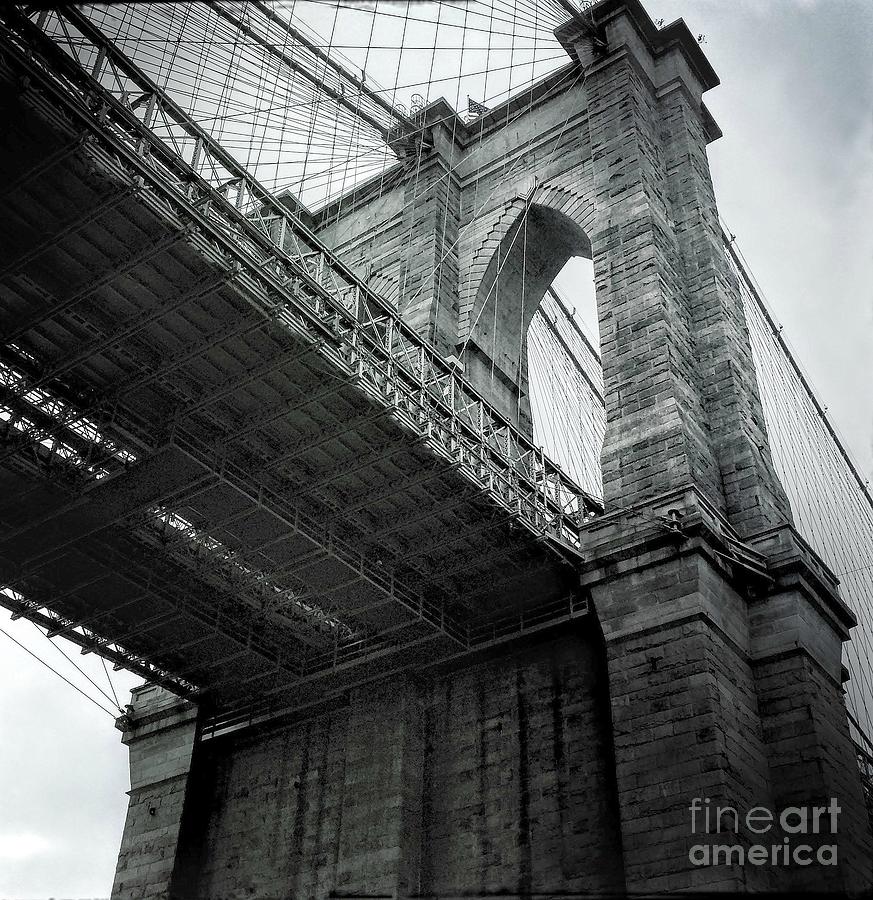 Brooklyn Bridge - The Behemoth Photograph by Miriam Danar