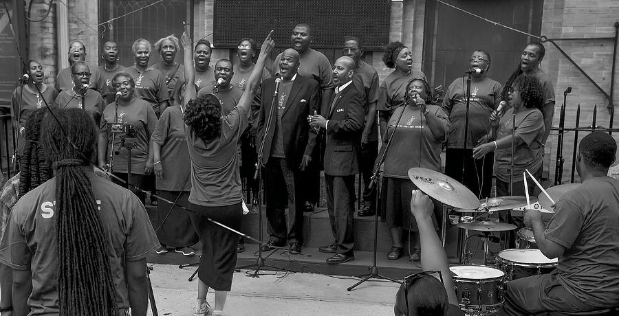 Street Photograph - Brooklyn Choir by Michael Castellano