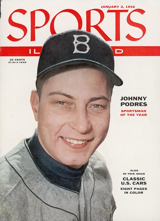Brooklyn Dodgers Johnny Podres, 1955 Sportsman Of The Year Sports Illustrated Cover Photograph by Sports Illustrated