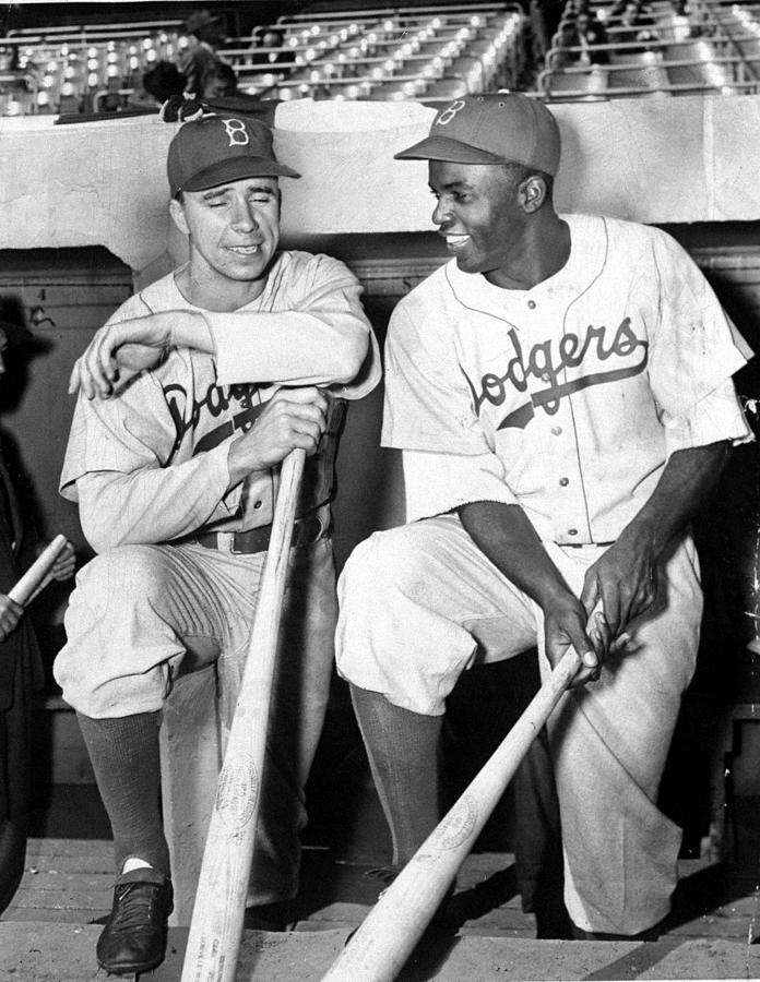 Brooklyn Dodgers Pee Wee Reese And Photograph by New York Daily News Archive Brooklyn Dodgers Pee Wee Reese And Photograph by New York Daily News Archive