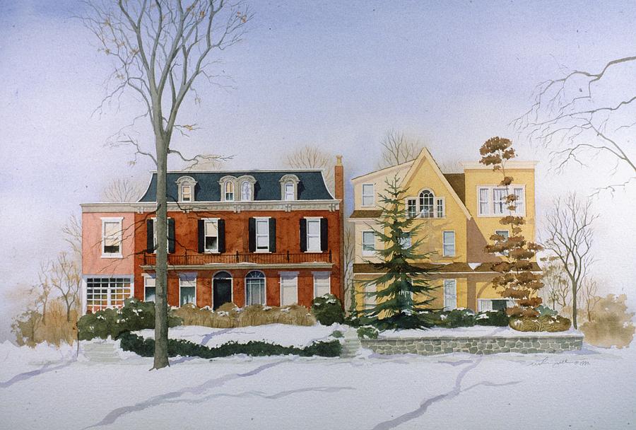 Broom Street Snow Painting by William Renzulli