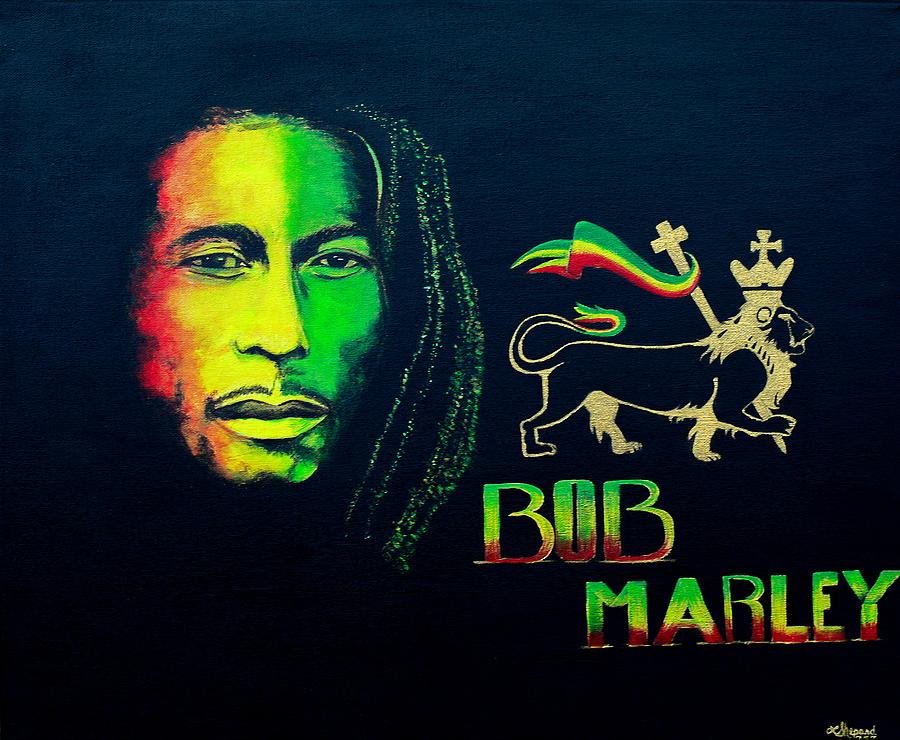 Bob Marley Painting - Brotha Bob by Latisha Shepard