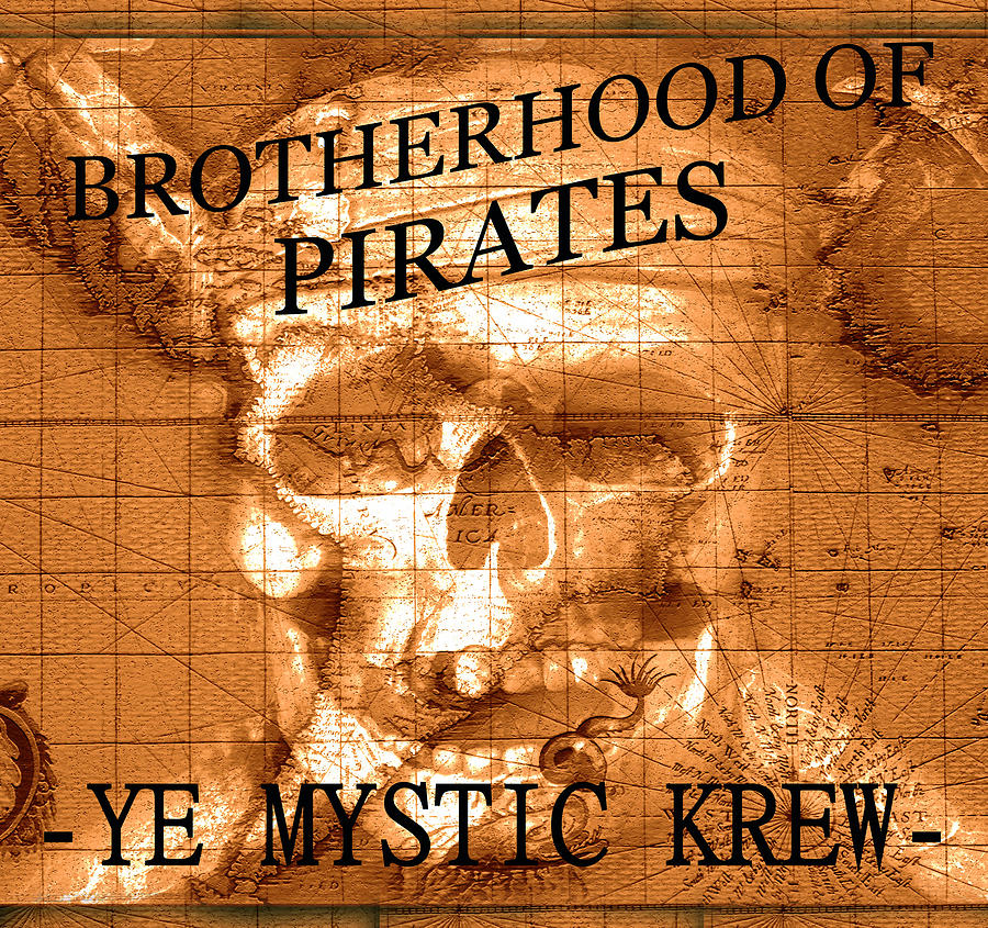 Brotherhood of pirates design A Mixed Media by David Lee Thompson