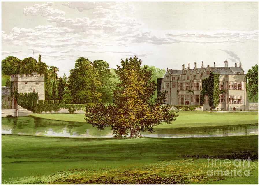 Broughton Castle, Oxfordshire, Home Drawing by Print Collector