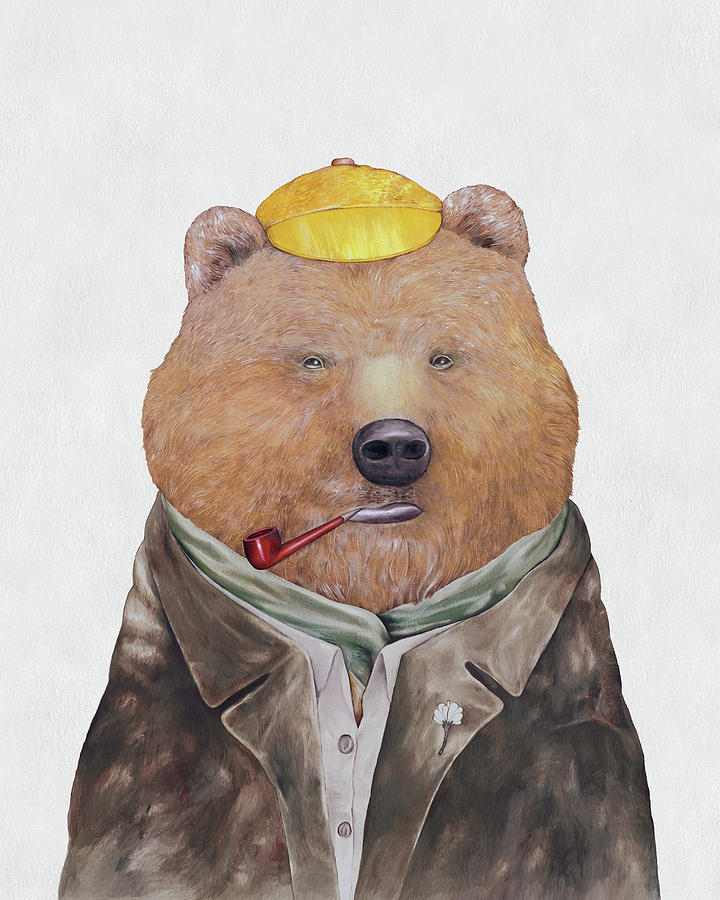 Brown Bear Painting - Brown Bear by Animal Crew