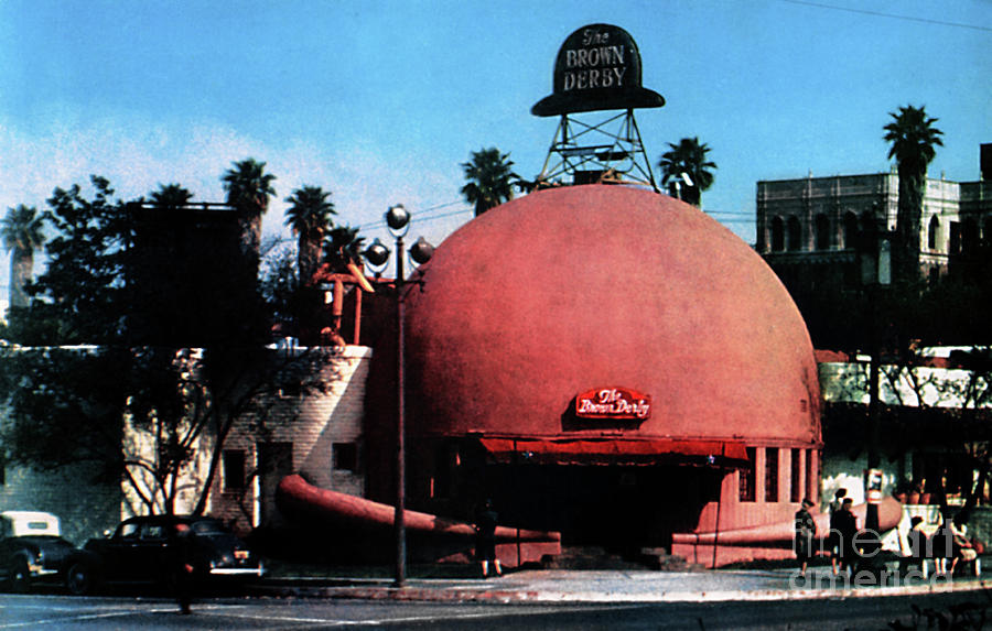 Brown Derby Restaurant - color  Photograph by Sad Hill - Bizarre Los Angeles Archive