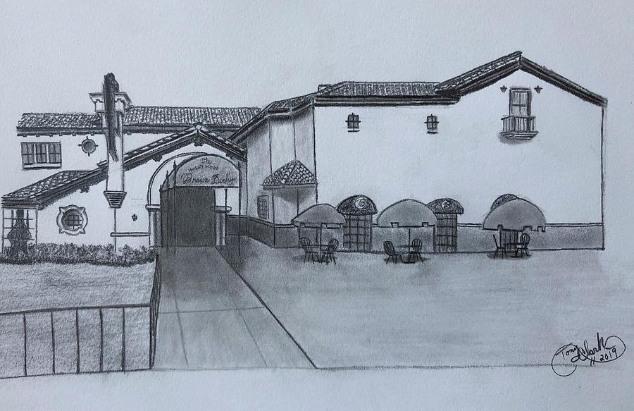 Brown Derby  Drawing by Tony Clark