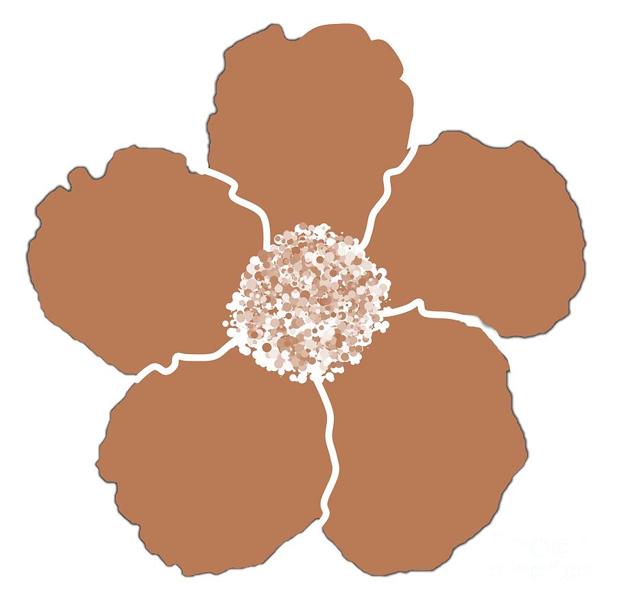 Brown Lily Flower Digital Art by Delynn Addams