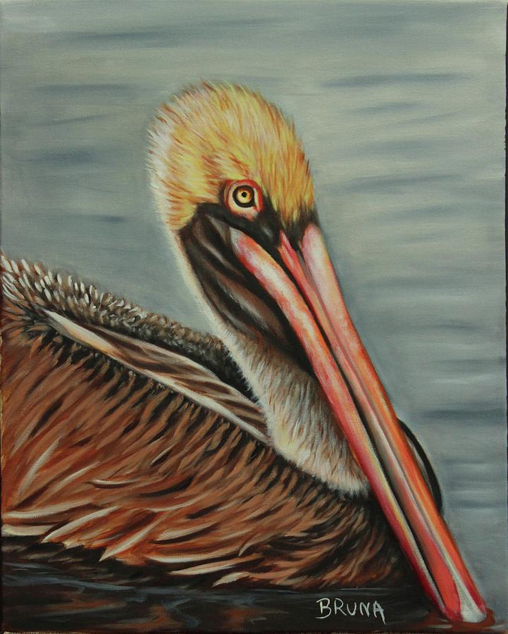 Brown Pelican Painting by Bruna CHRISTIAN - Fine Art America