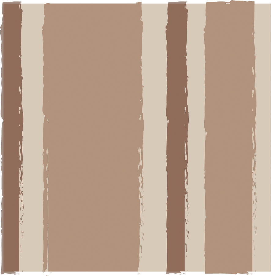 Pattern Digital Art - Brown Stripe by Sher Sester